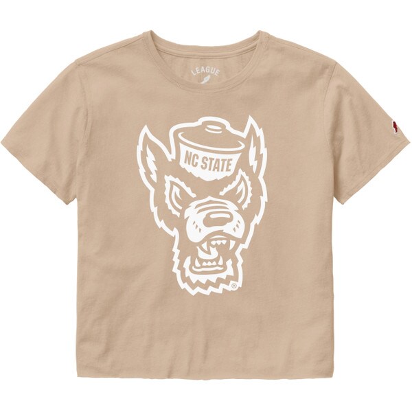 Ladies Short Sleeve Crop Tee - Wolf